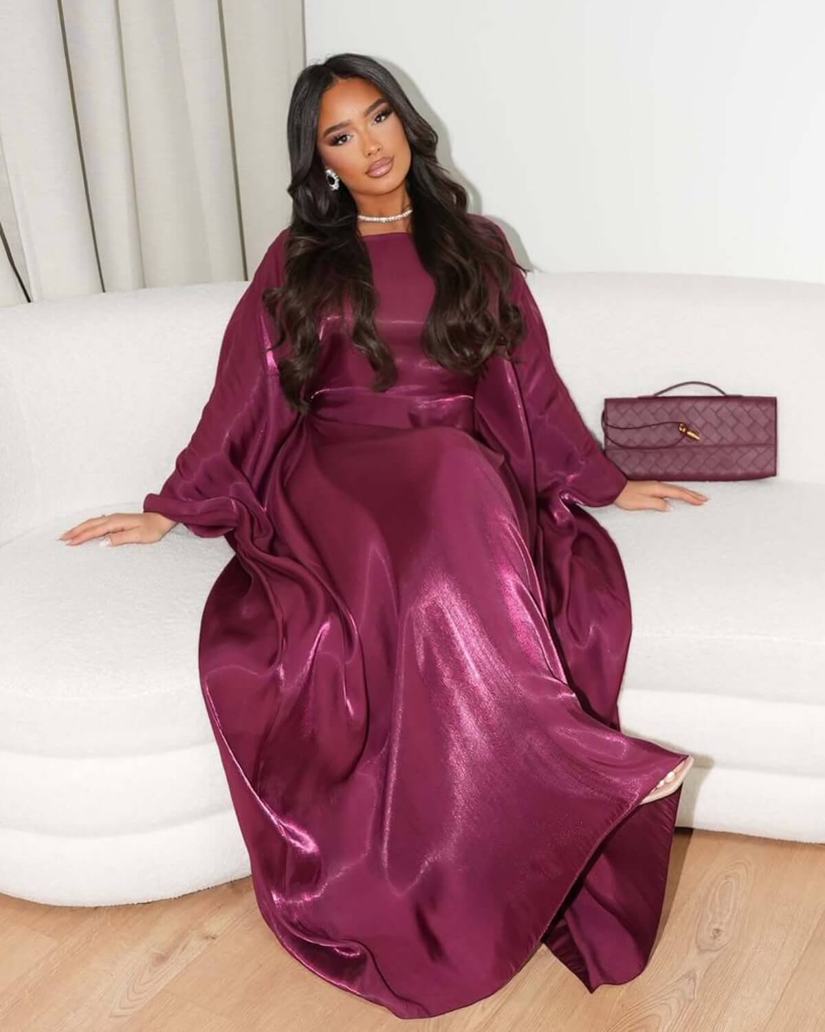 Cherry Butterfly Abaya Dress