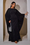 Shiny Rhinestone Butterfly Abaya