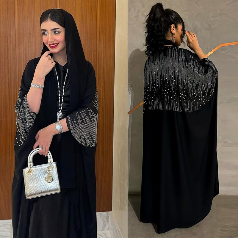 Celestial Sparkle Rhinestone Open Cardigan