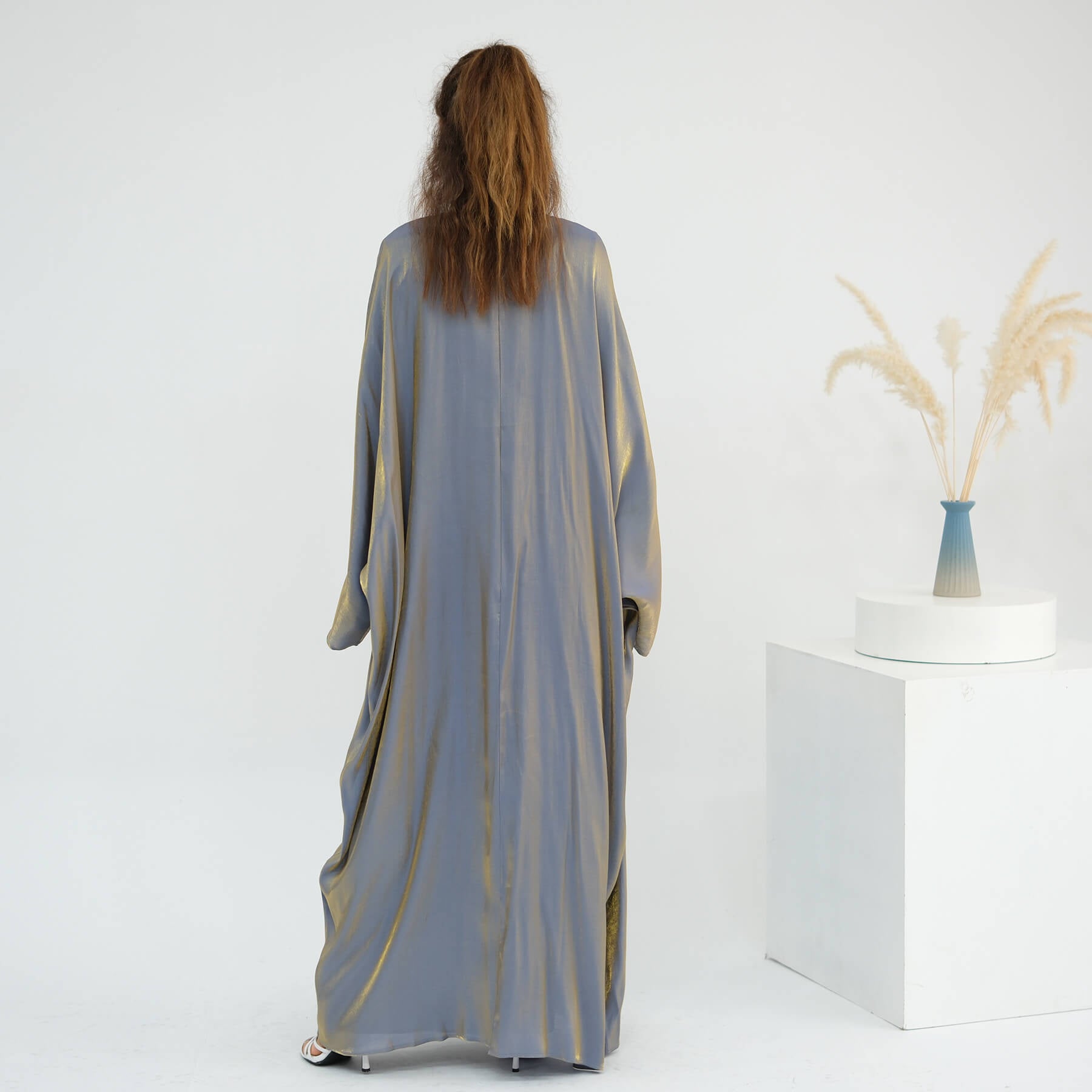 Solid Color Minimalist 2-Piece Abaya Set