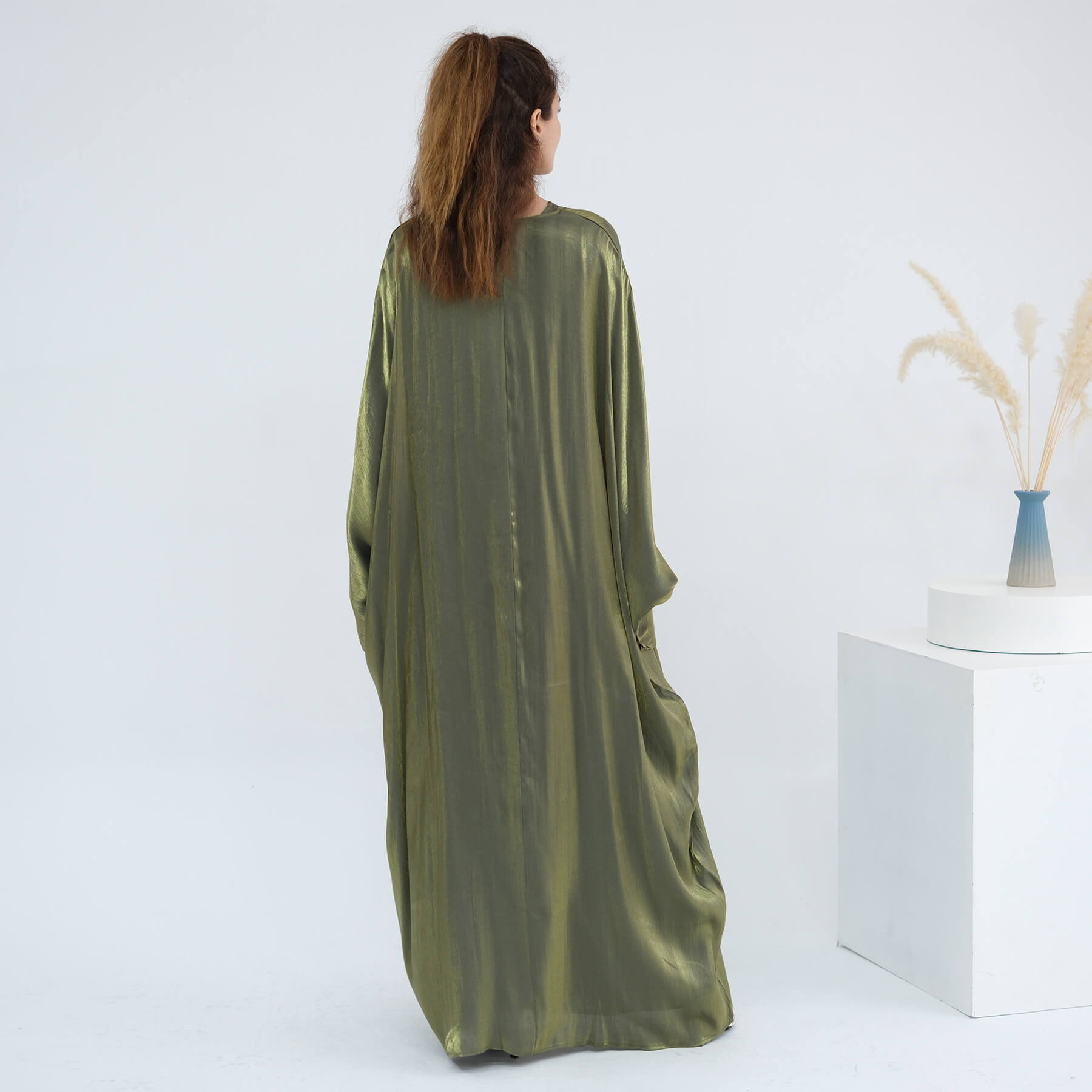 Solid Color Minimalist 2-Piece Abaya Set