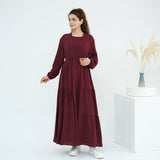 Solid Color Minimalist 2-Piece Abaya Set - Serenity