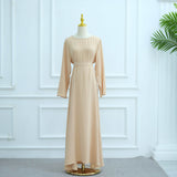 Moonlight Chiffon Cape Maxi Dress
