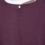 Solid Nida Ruffle Sleeve Zippper Abaya - Aurohaya