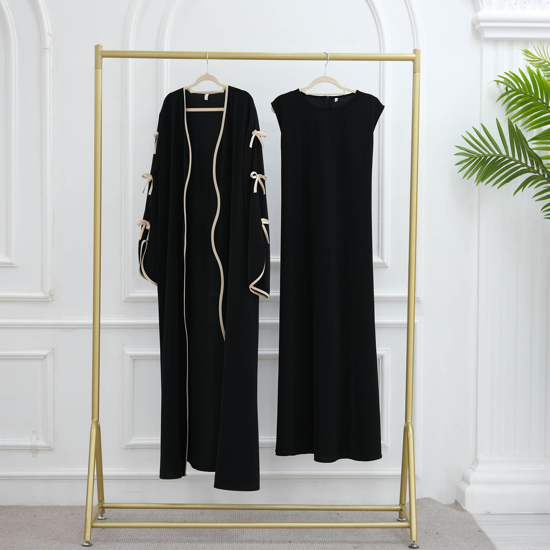 Super Soft Nida Abaya 2-Piece Set