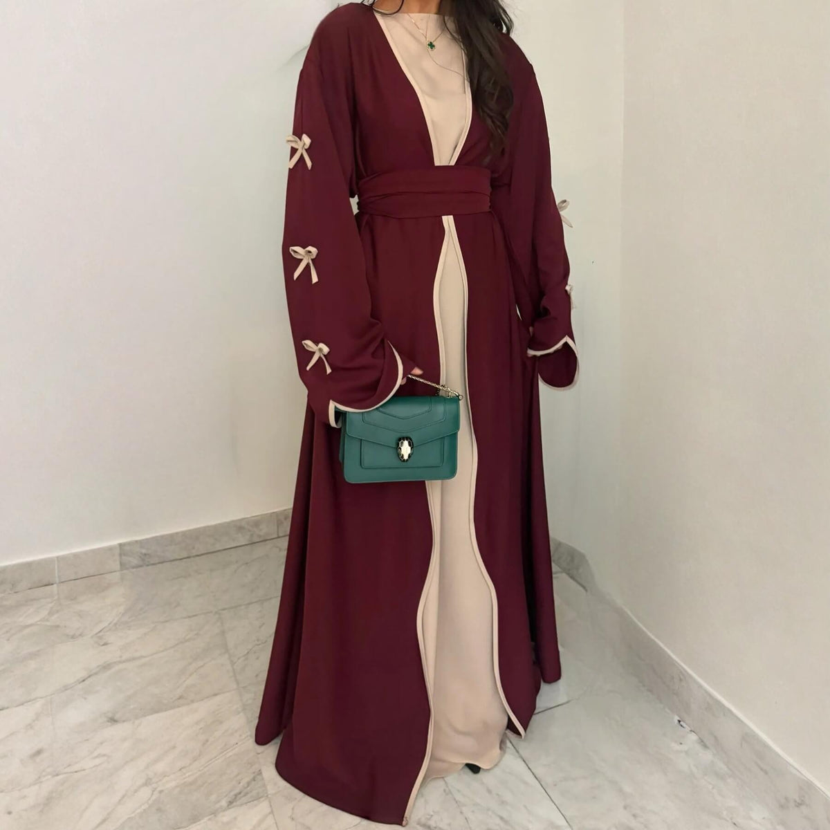 Super Soft Nida Abaya 2-Piece Set