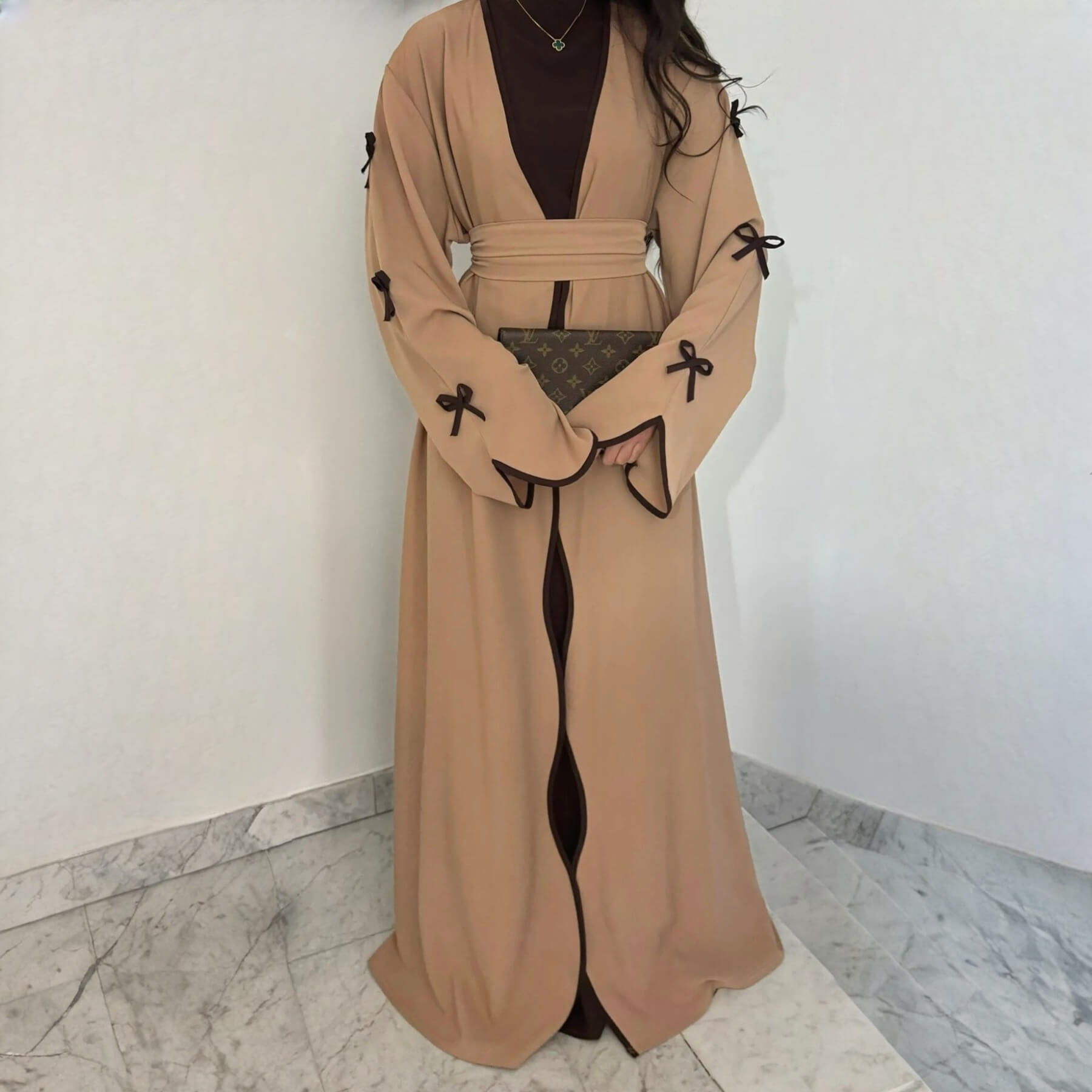 Super Soft Nida Abaya 2-Piece Set