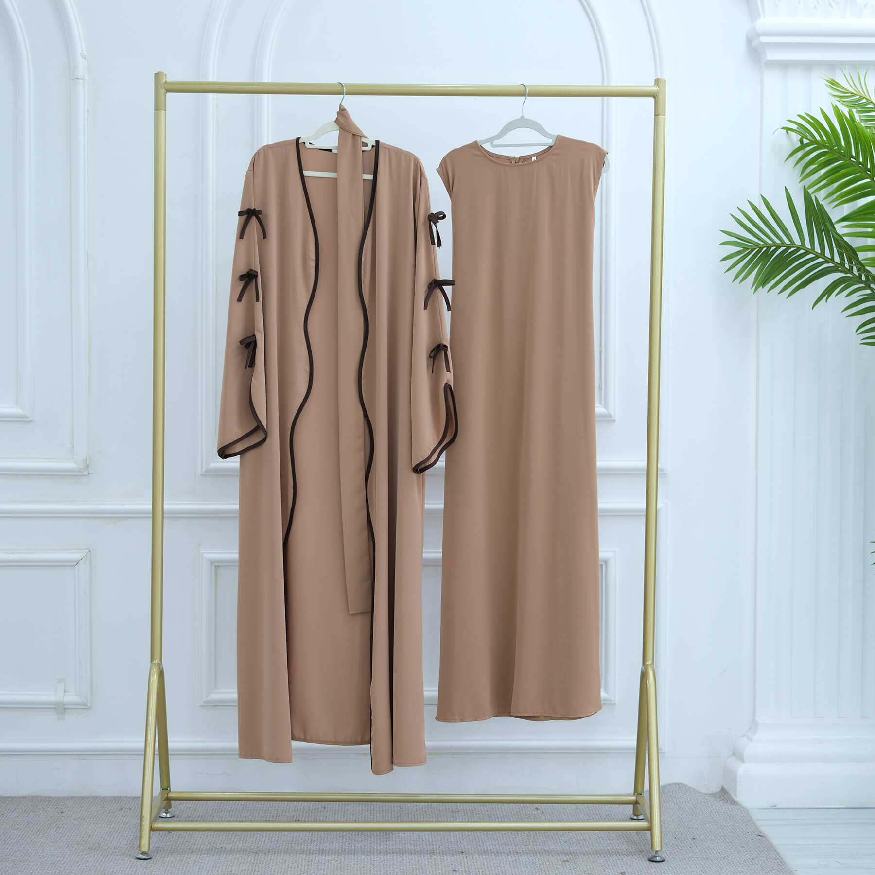 Super Soft Nida Abaya 2-Piece Set