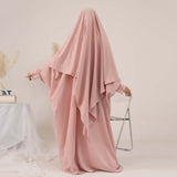 Crewneck Zipper Oversize Loose Abaya Jilbab