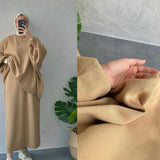Thick Knit Two-Piece Set - Modest Sweater & Long Skirt