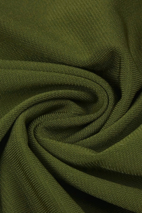 Auréline Plunging-Halter Corset Ruched-Slit Maxi Dress - Army Green_-_selmori.com_-_08