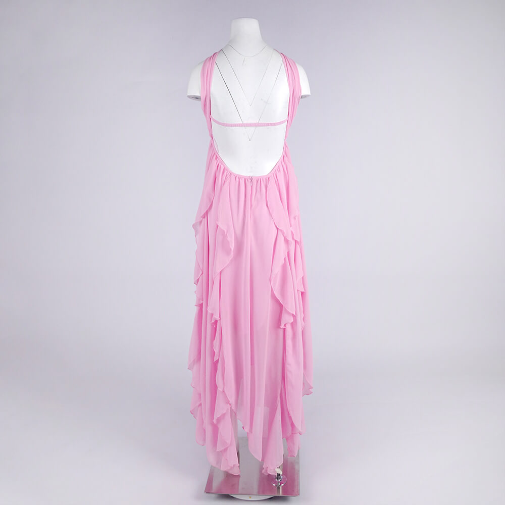 Aurohaya Chloé Strapless Ruffle Maxi Dress