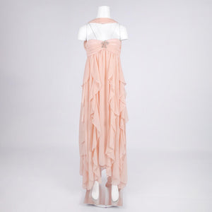 Aurohaya Chloé Strapless Ruffle Maxi Dress