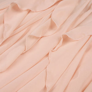 Aurohaya Chloé Strapless Ruffle Maxi Dress