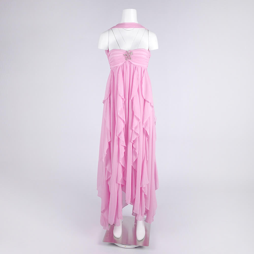 Aurohaya Chloé Strapless Ruffle Maxi Dress