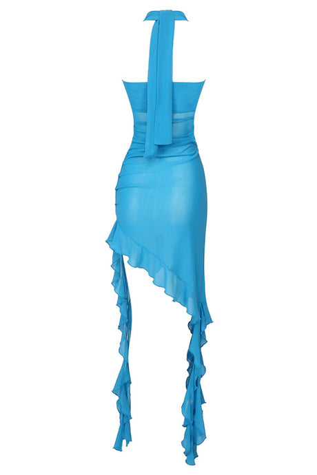 Azurélie_Strapless_Ruched_Rosette_Asymmetric_Maxi_Dress_-_Blue_-_selmori.com_-_04
