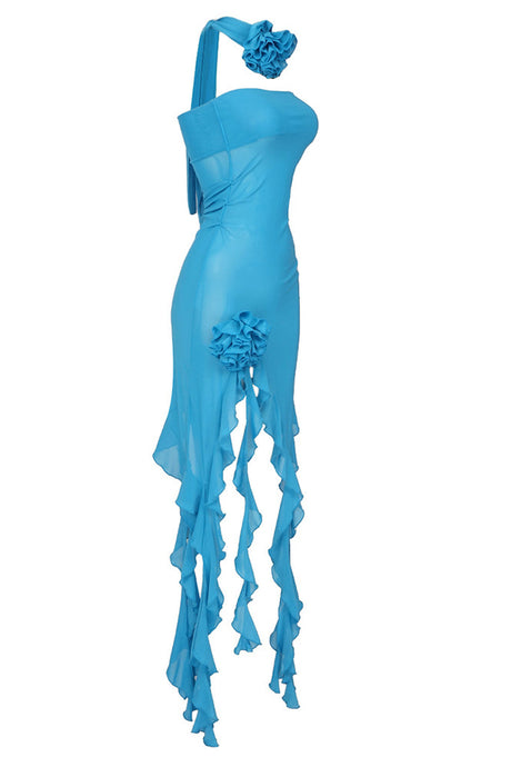 Azurélie_Strapless_Ruched_Rosette_Asymmetric_Maxi_Dress_-_Blue_-_selmori.com_-_08