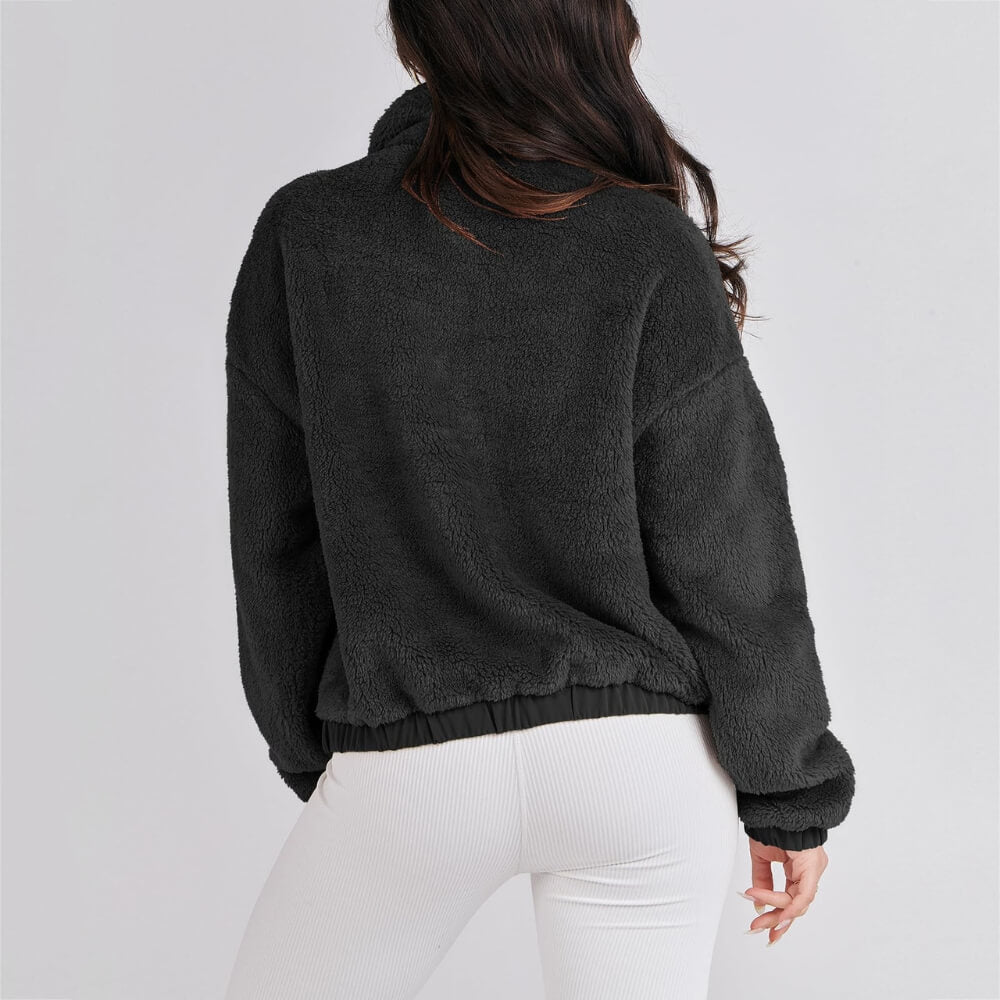 Women's Soft Fleece Jacket with Pockets