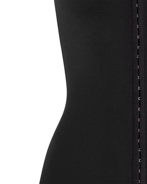 Aurohaya Nyx Zip-Front Bodycon Mini Dress