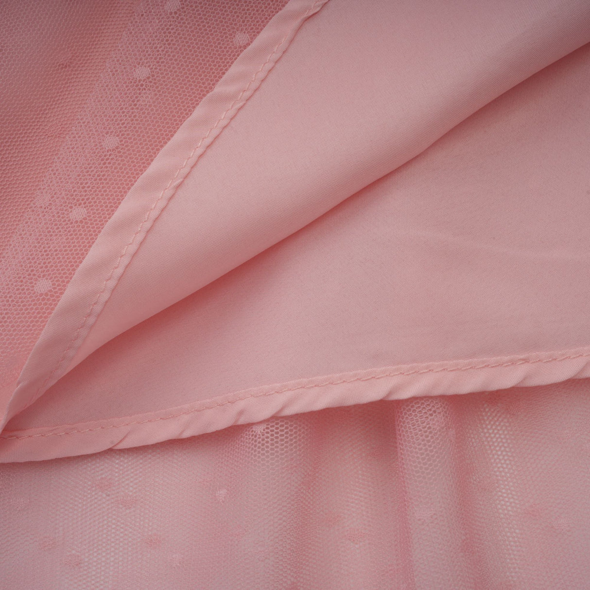 Aurohaya Aimée pink dot-detail ruffled tulle midi dress