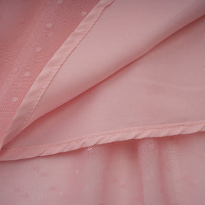 Aurohaya Aimée pink dot-detail ruffled tulle midi dress