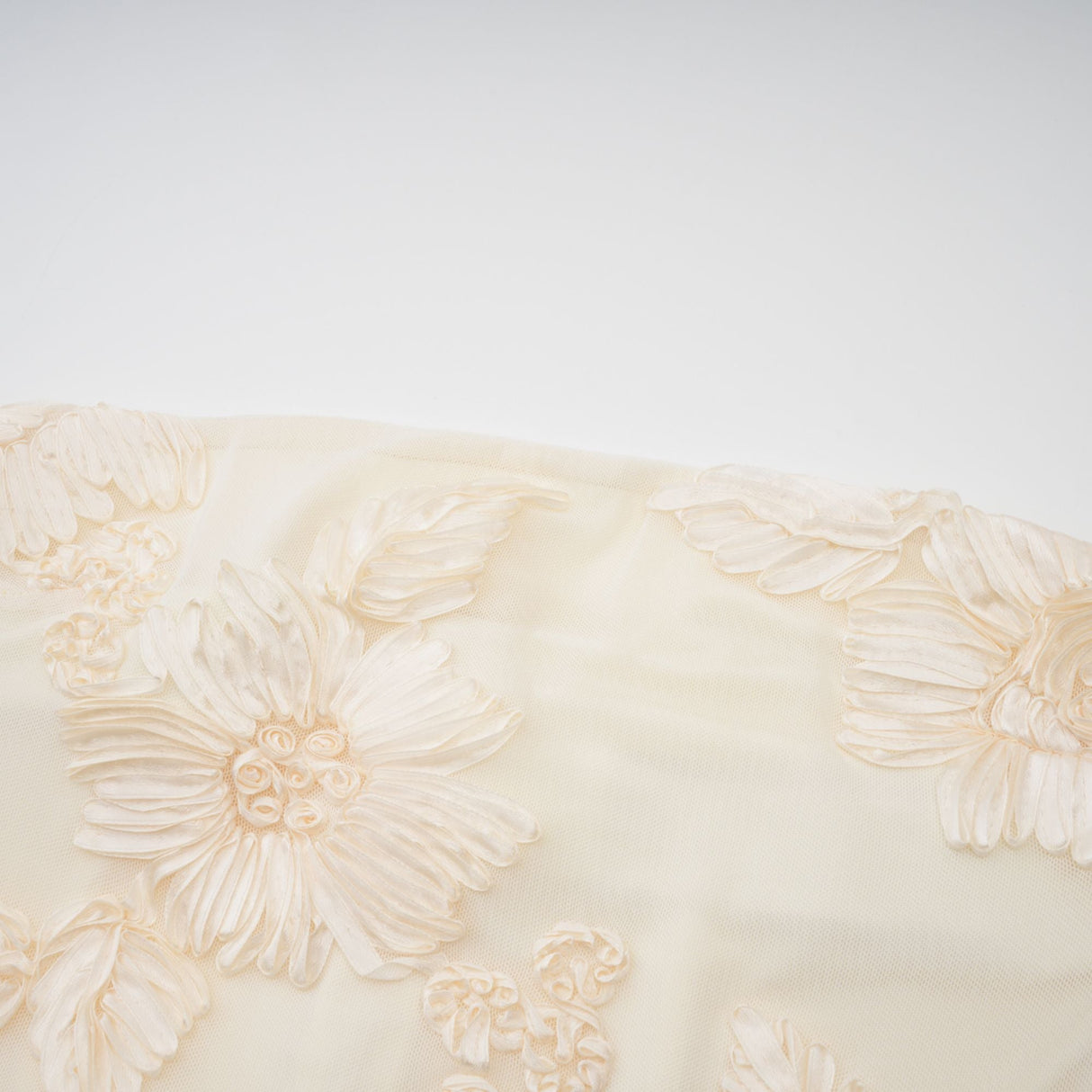 Aurohaya Melanie neutrals embroidered off-shoulder maxi dress