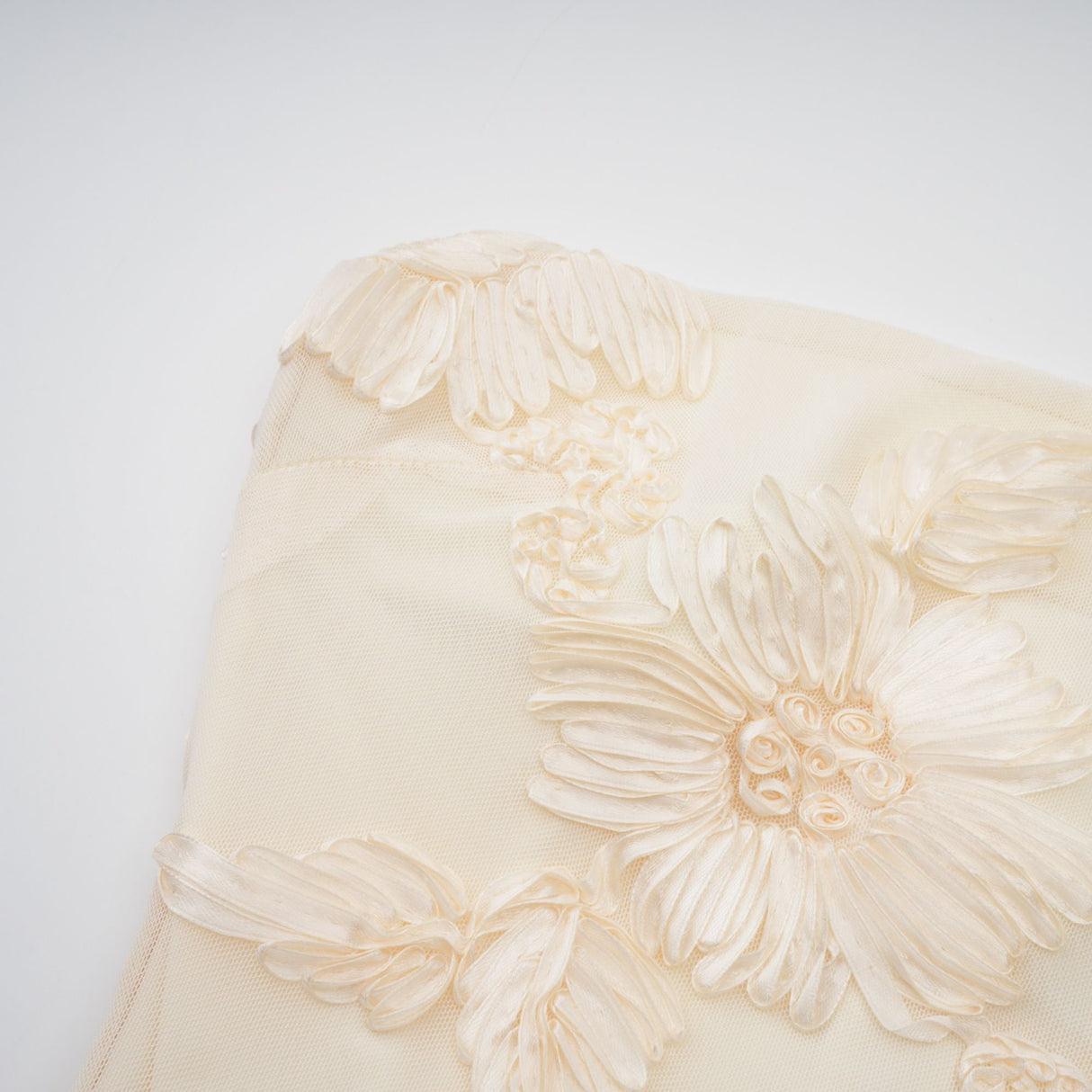 Aurohaya Melanie neutrals embroidered off-shoulder maxi dress