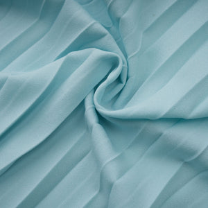 Aurohaya Carlotta blue pleated corset maxi dress