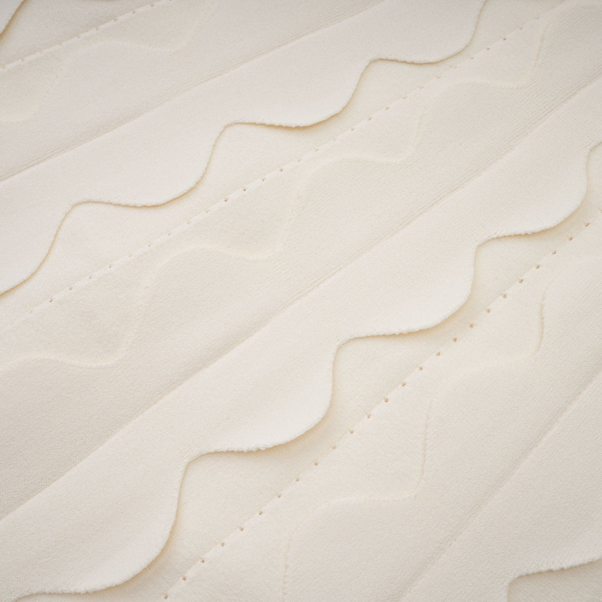 Aurohaya Axelle white wavy-detail sleeveless mini dress