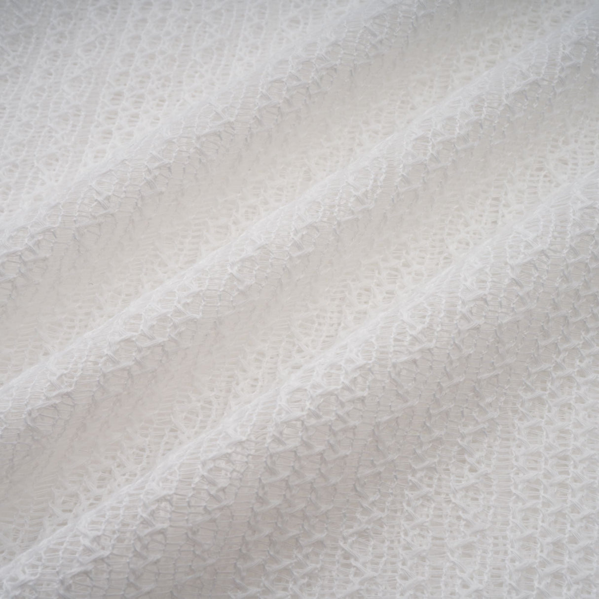 Aurohaya Hélène white pointelle puff midi dress
