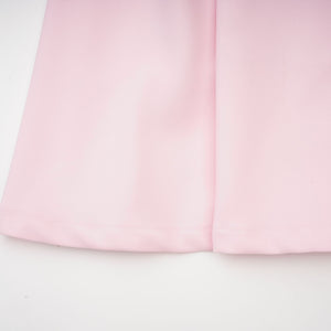 Aurohaya Cassi crystal-accented pink bow midi dress