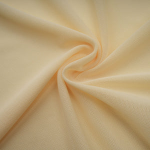 Aurohaya Josiane yellow off-shoulder sheer tulle maxi dress