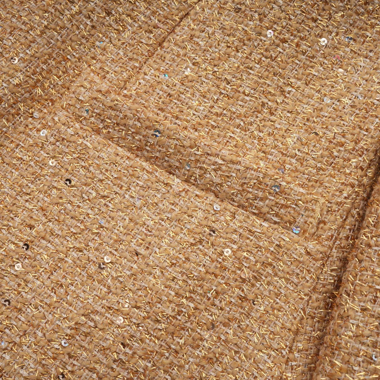 Aurohaya Morgane tweed long-sleeve mini dress