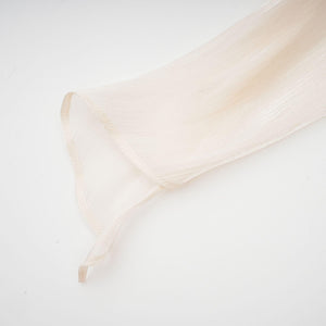 Aurohaya Eugénie Neutral Fully Pleated Ruffled Mini Dress