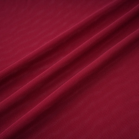 Aurohaya Sylphe Red Asymmetrical Ruched Mesh Maxi Dress