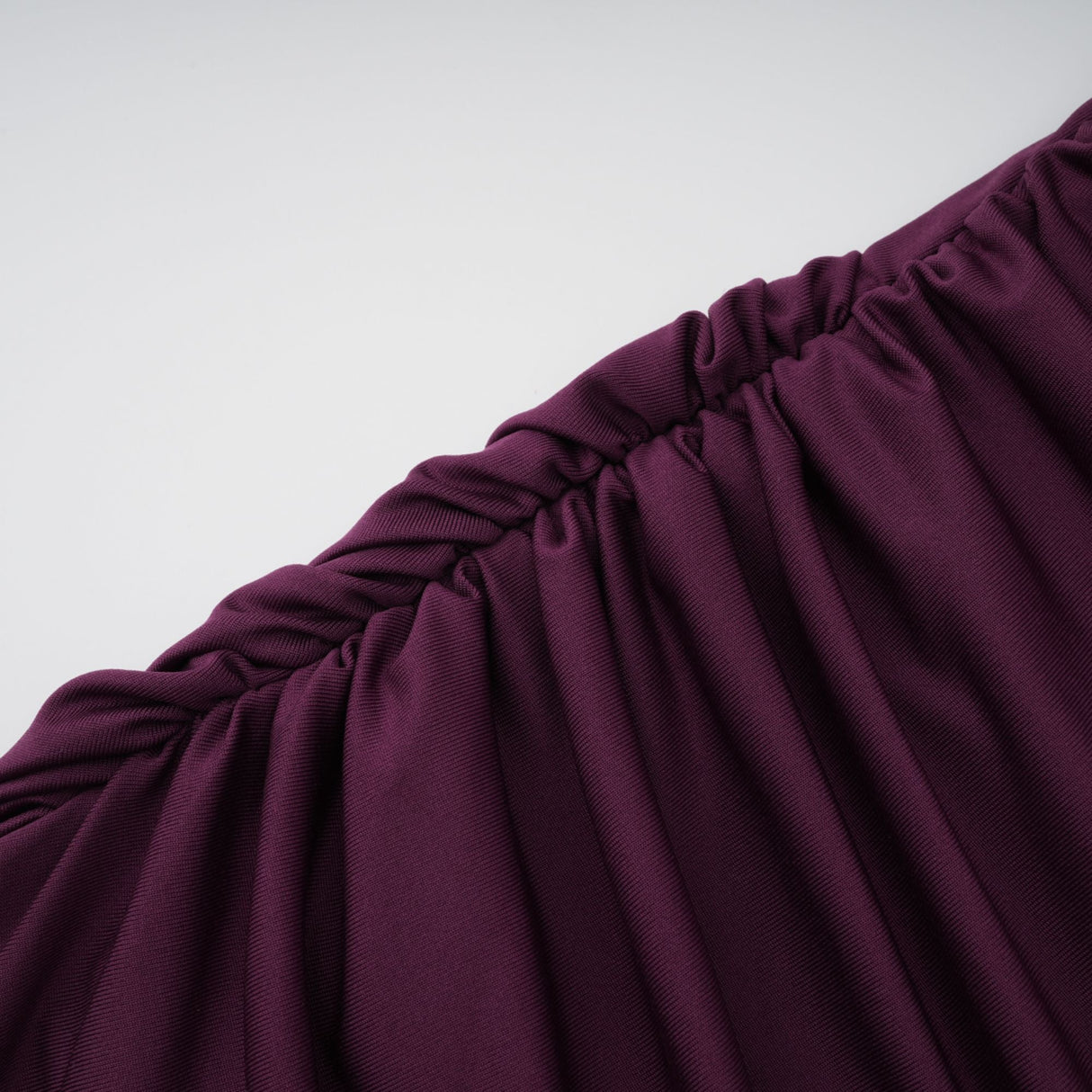 Aurohaya Célestine Magenta Lace Bodice Ruched Maxi Dress