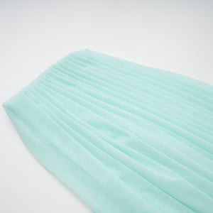 Aurohaya Katya Green Asymmetrical Gathered Maxi Dress