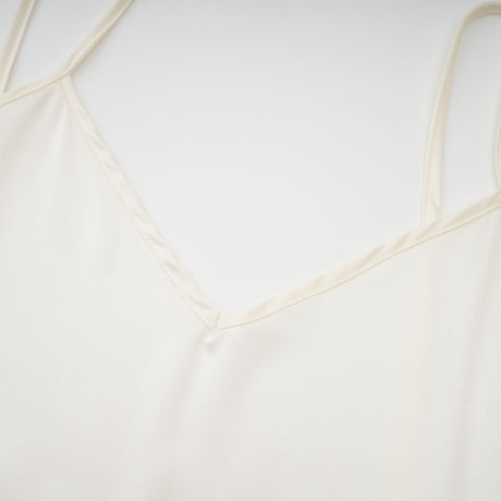 Aurohaya Adrienne White Feather Trim Mini Dress