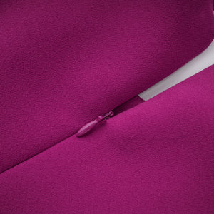 Aurohaya Majestueuse Fuchsia Keyhole-Detail Mermaid Gown
