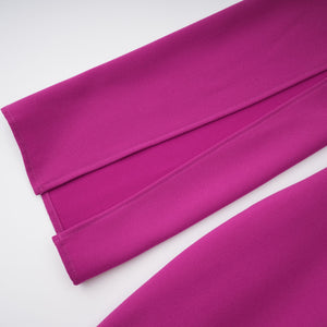 Aurohaya Majestueuse Fuchsia Keyhole-Detail Mermaid Gown