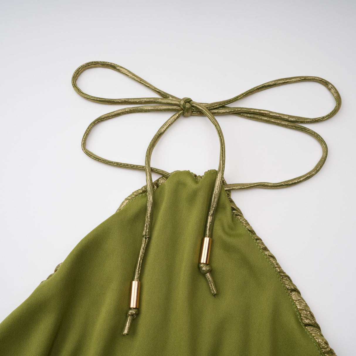 Aurohaya Alchimie Gold Glossy Pleated Maxi Dress