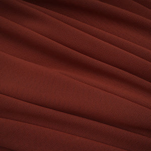Aurohaya Danaé Brown Shirred-effect Draped Maxi Dress