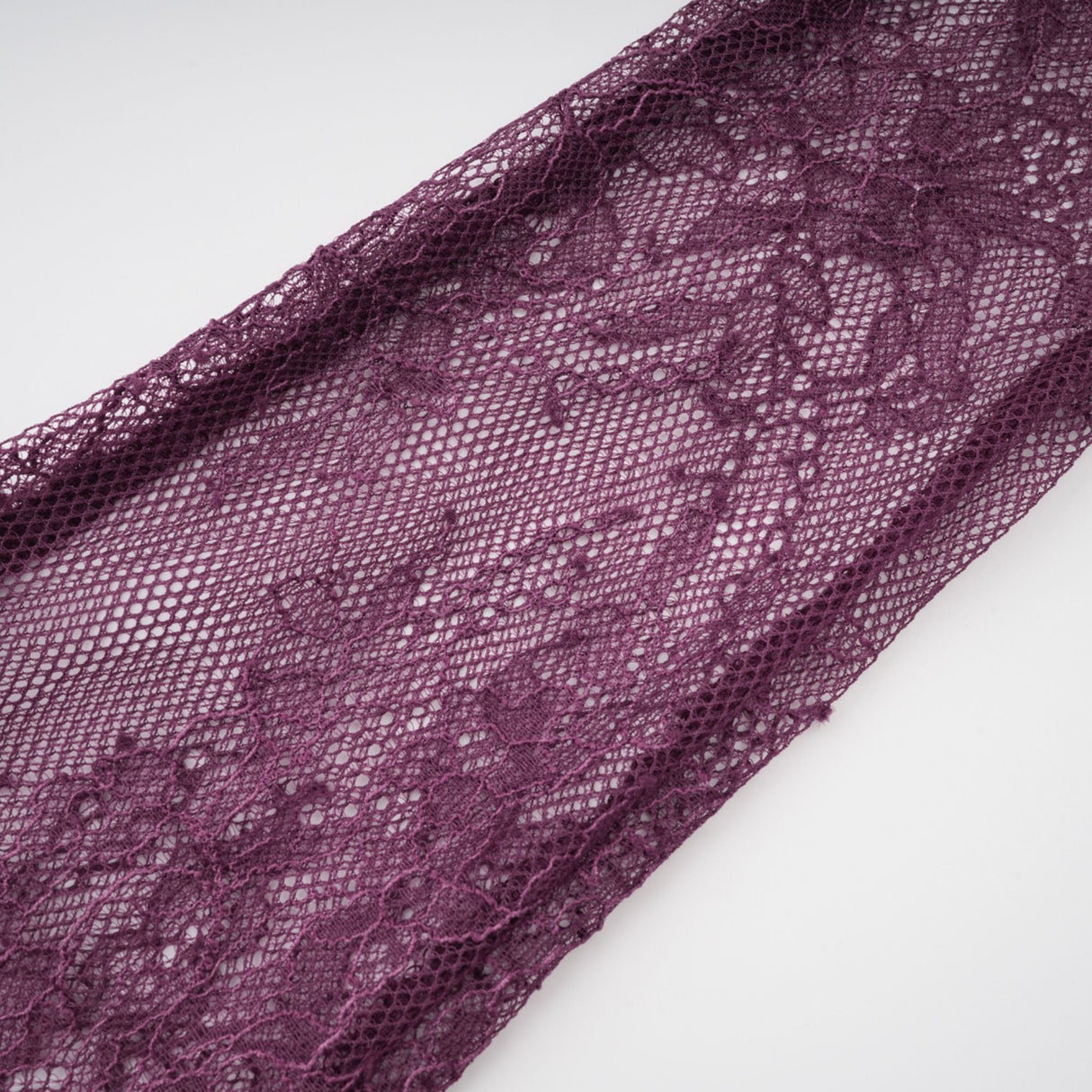 Aurohaya Célestine Magenta Lace Bodice Ruched Maxi Dress