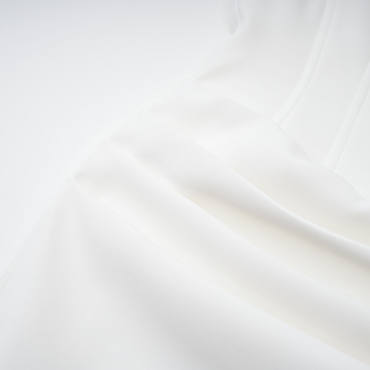 Aurohaya Solara White Draped Midi Dress