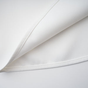 Aurohaya Solara White Draped Midi Dress