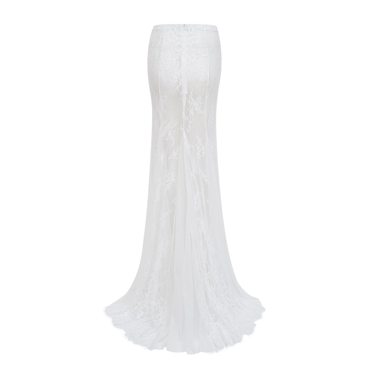 Aurohaya Margherita White Floral Lace Dress & Skirt Set