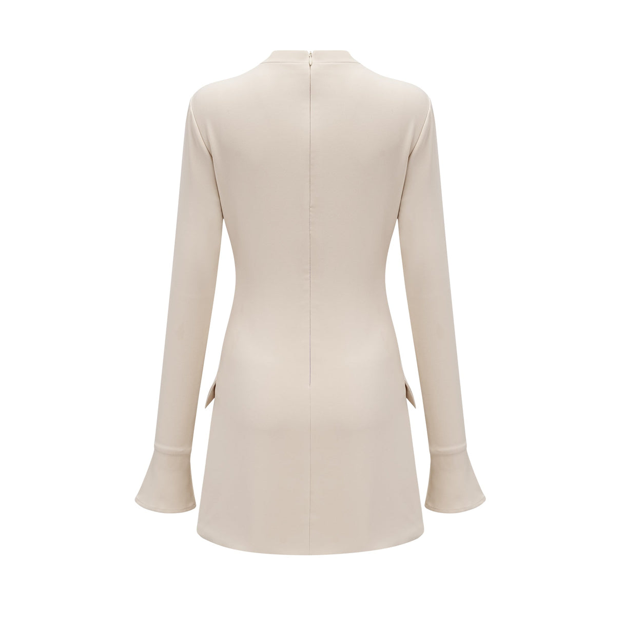 Aurohaya Chloé cream-white fitted mini dress