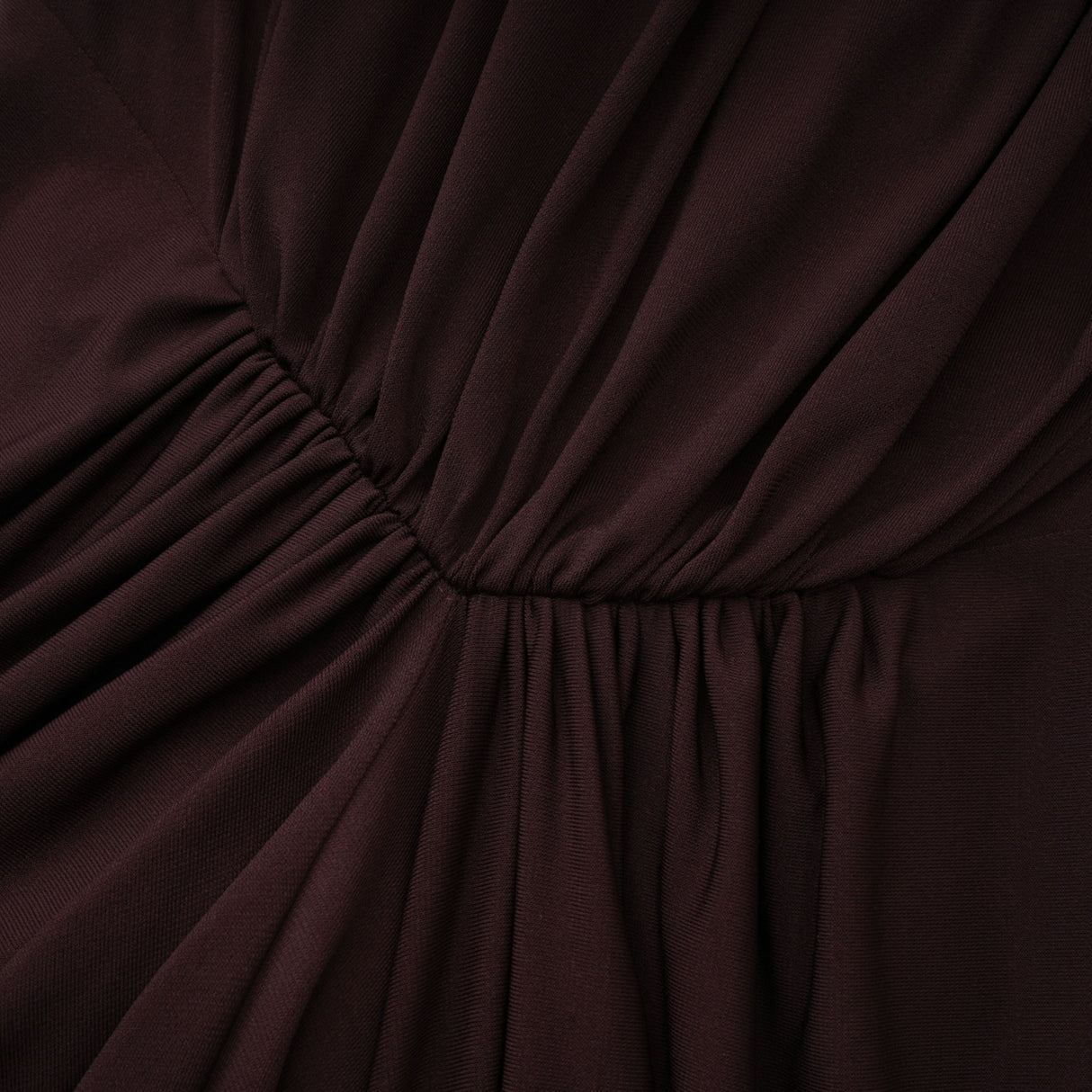 Aurohaya Honoria Chocolate Brown Off Shoulder Maxi Dress