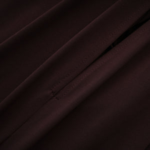 Aurohaya Honoria Chocolate Brown Off Shoulder Maxi Dress