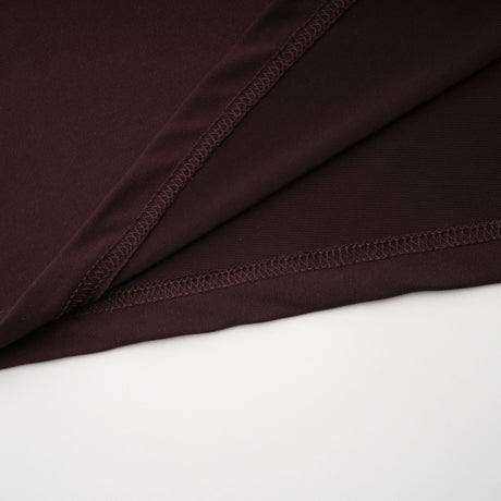 Aurohaya Honoria Chocolate Brown Off Shoulder Maxi Dress